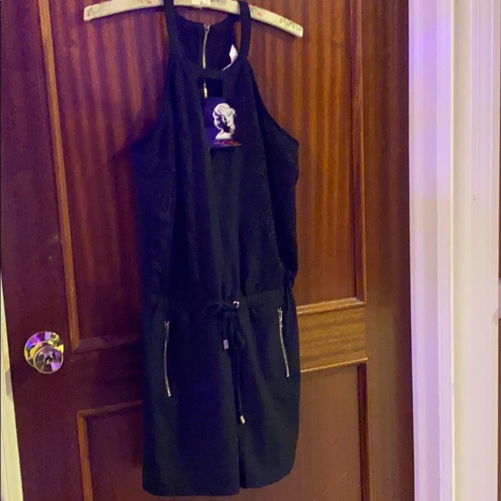 Marilyn Monroe Black Romper Shorts